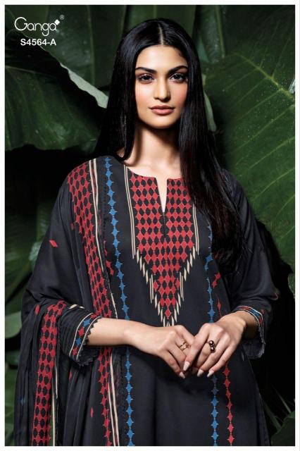 Ganga Aaeva 4564 catalog salwar kameez wholesale surat gujarat