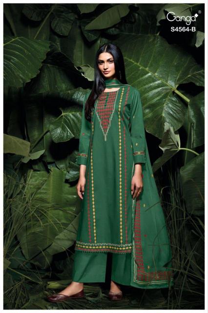 Ganga Aaeva 4564 catalog salwar kameez wholesale surat gujarat