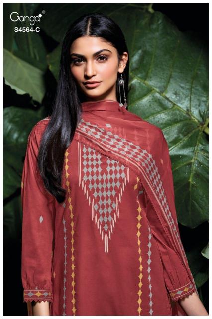 Ganga Aaeva 4564 catalog salwar kameez wholesale surat gujarat
