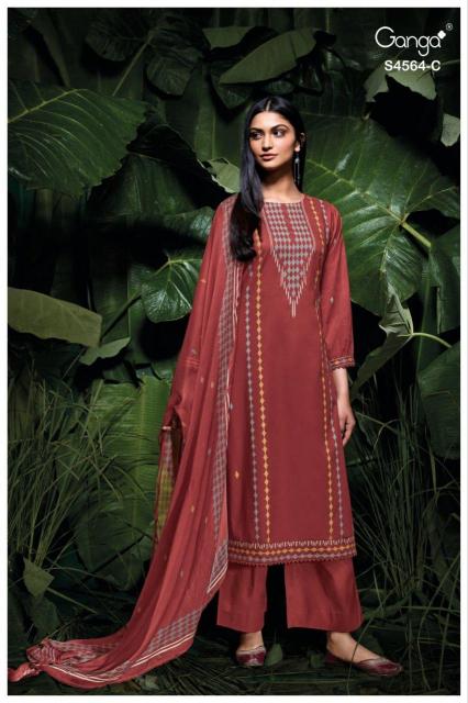 Ganga Aaeva 4564 catalog salwar kameez wholesale surat gujarat