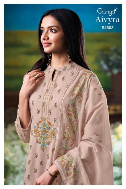 Ganga Aivyra 4603 catalog surat salwar kameez wholesalers online
