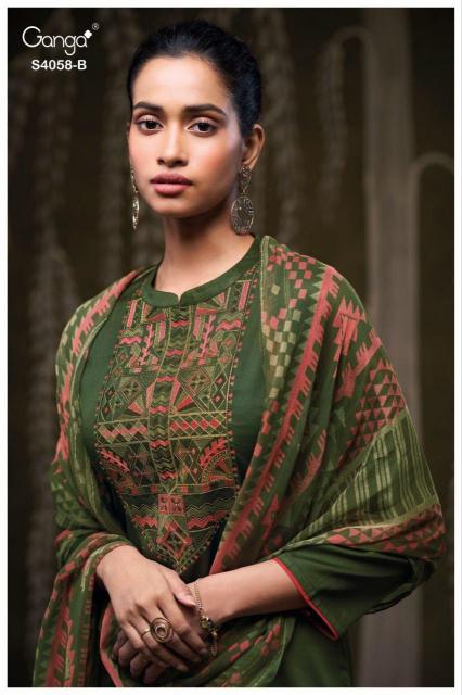 Ganga Annerie 4058 catalog best wholesale salwar kameez
