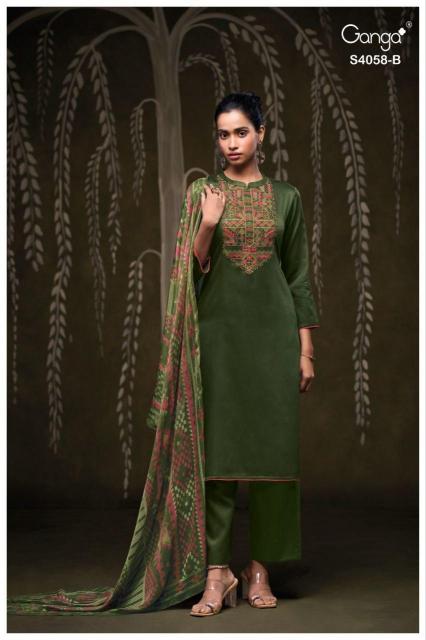 Ganga Annerie 4058 catalog best wholesale salwar kameez