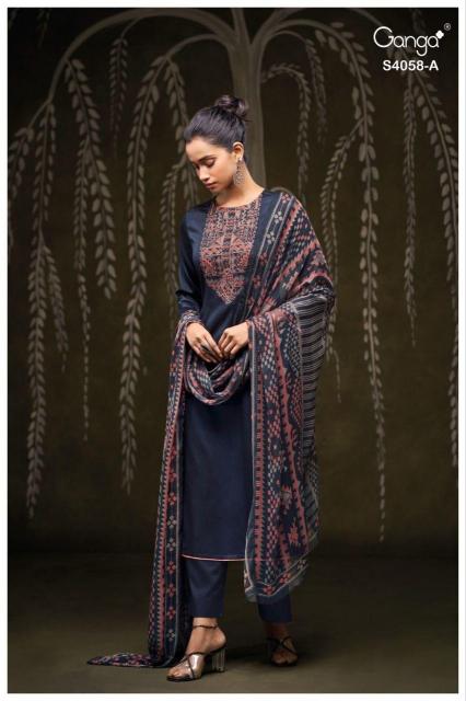 Ganga Annerie 4058 catalog best wholesale salwar kameez