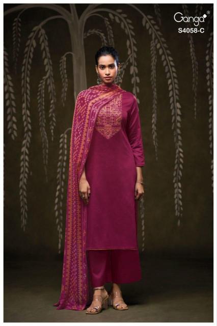 Ganga Annerie 4058 catalog best wholesale salwar kameez