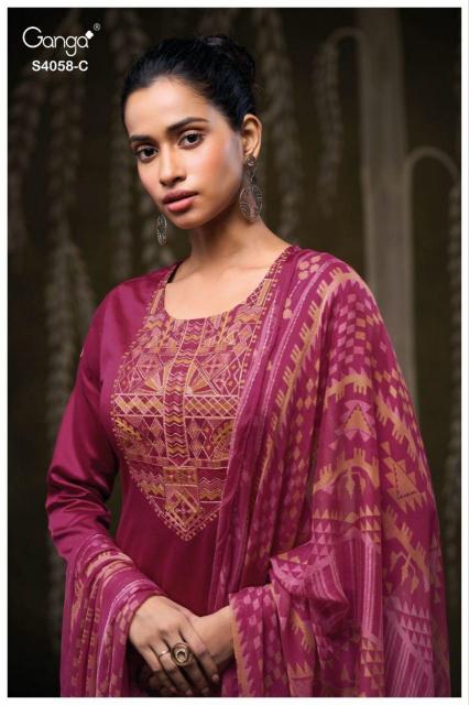 Ganga Annerie 4058 catalog best wholesale salwar kameez