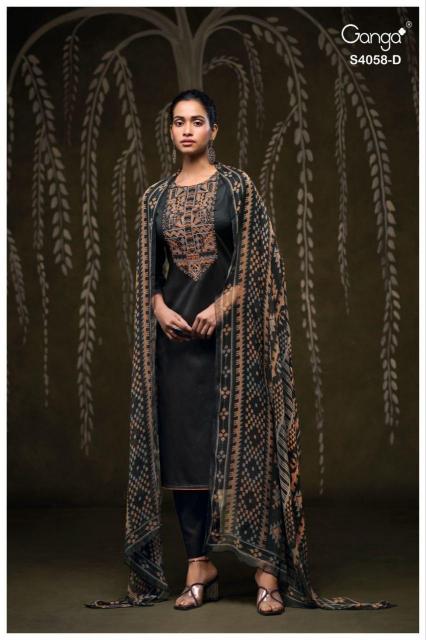 Ganga Annerie 4058 catalog best wholesale salwar kameez