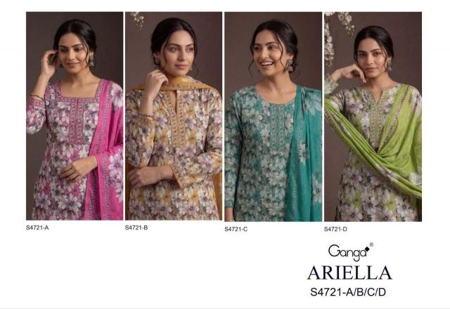 Ganga Ariella 4721 catalog wholesale salwar kameez market in bangalore