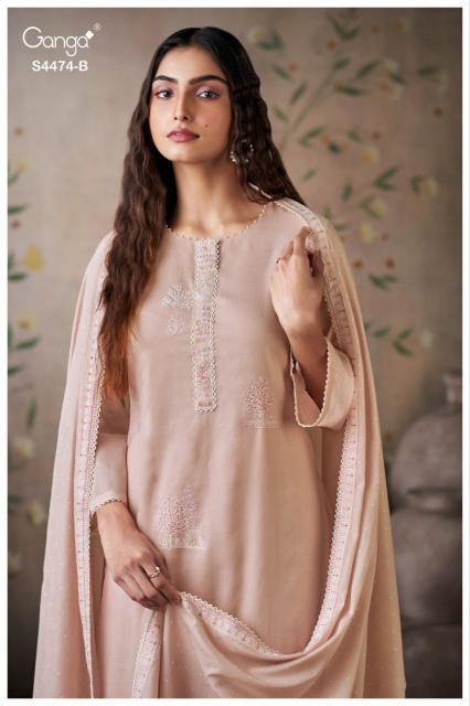 Ganga Azeela 4474 catalog wholesalers of salwar kameez in park street