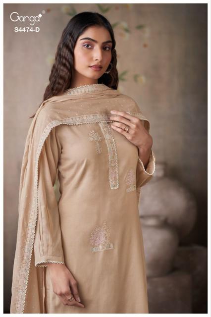 Ganga Azeela 4474 catalog wholesalers of salwar kameez in park street