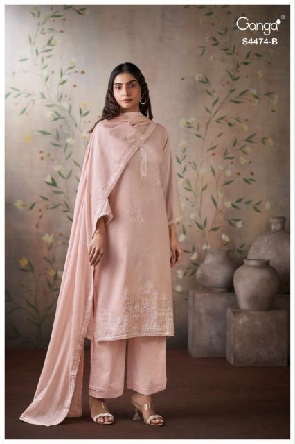 Ganga Azeela 4474 catalog wholesalers of salwar kameez in park street