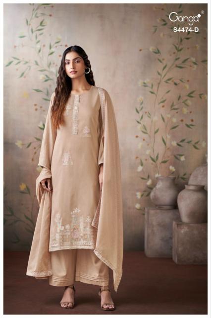 Ganga Azeela 4474 catalog wholesalers of salwar kameez in park street