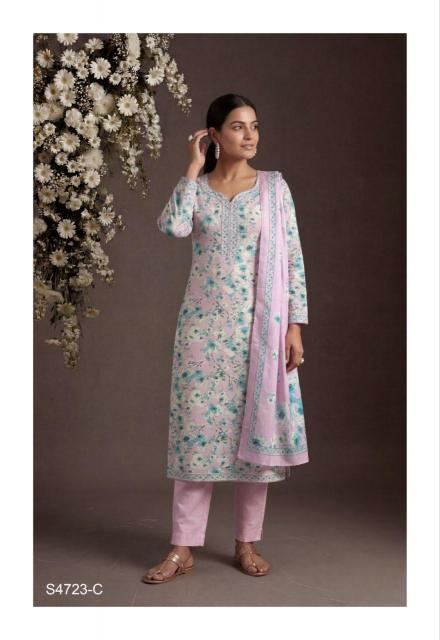 Ganga Bianca 4723 catalog wholesale salwar kameez in burrabazar