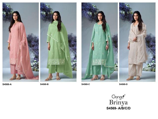 Ganga Brinya 4569 catalog wholesale salwar kameez mart 