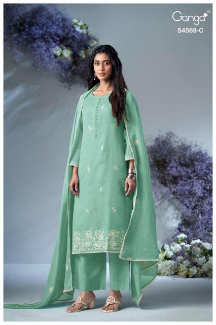 Ganga Brinya 4569 catalog wholesale salwar kameez mart 