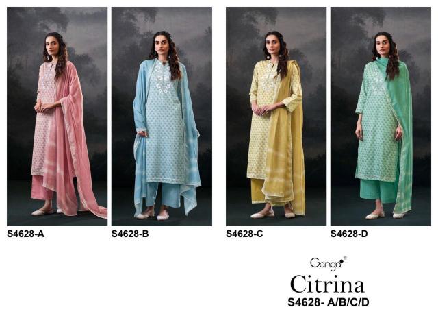 Ganga Citrina 4628 catalog indian salwar kameez wholesale uk