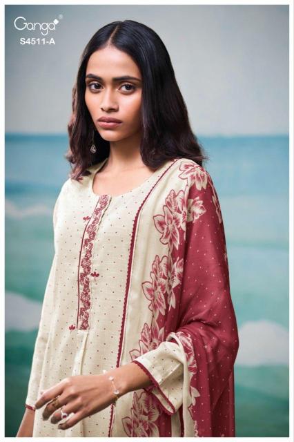 Ganga Elysha 4511 catalog salwar kameez suppliers wholesale