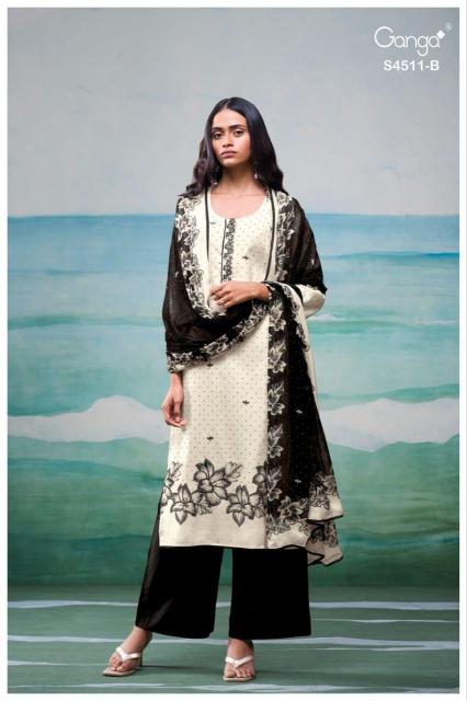 Ganga Elysha 4511 catalog salwar kameez suppliers wholesale