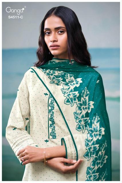 Ganga Elysha 4511 catalog salwar kameez suppliers wholesale
