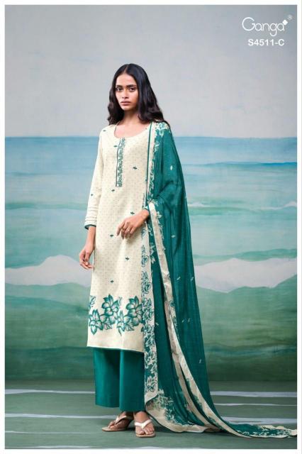 Ganga Elysha 4511 catalog salwar kameez suppliers wholesale