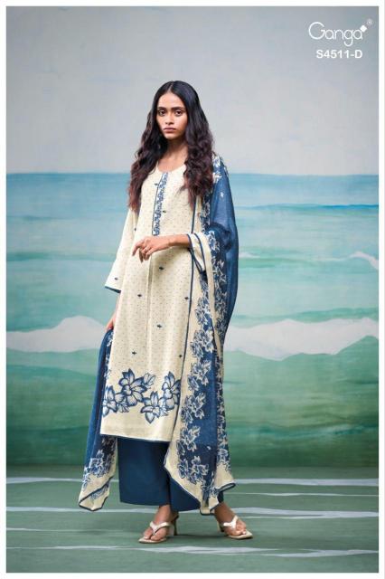 Ganga Elysha 4511 catalog salwar kameez suppliers wholesale