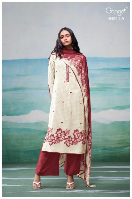 Ganga Elysha 4511 catalog salwar kameez suppliers wholesale