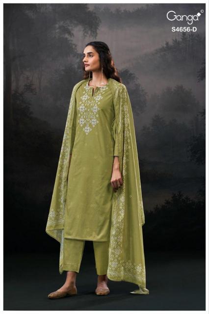 Ganga Evaira 4656 catalog wholesale salwar kameez market in kolkata