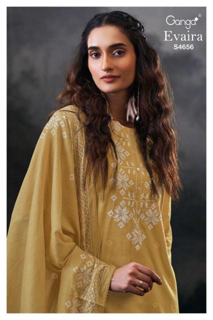 Ganga Evaira 4656 catalog wholesale salwar kameez market in kolkata