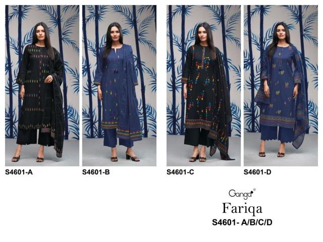 Ganga Fariqa 4601 catalog mdl salwar kameez wholesale