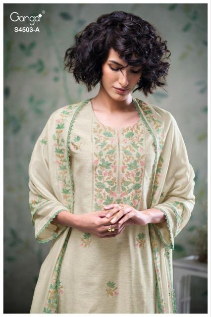 Ganga Fivya 4503 catalog salwar kameez wholesale in madhyamgram video 