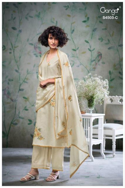 Ganga Fivya 4503 catalog salwar kameez wholesale in madhyamgram video 