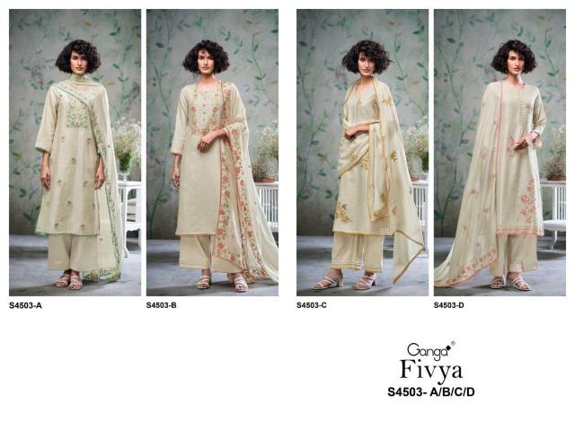 Ganga Fivya 4503 catalog salwar kameez wholesale in madhyamgram video 