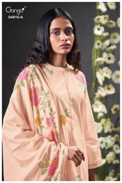 Ganga Florie 4610 catalog wholesale salwar kameez market in surat