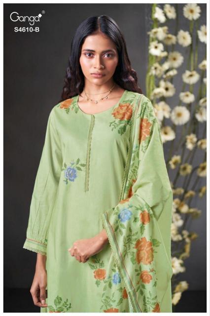 Ganga Florie 4610 catalog wholesale salwar kameez market in surat