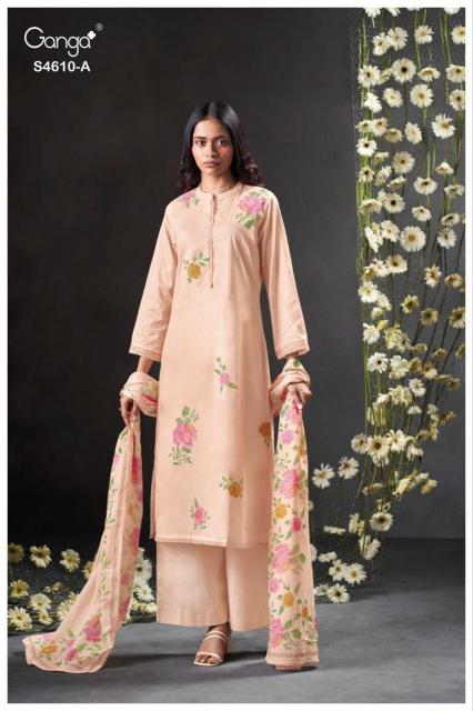 Ganga Florie 4610 catalog wholesale salwar kameez market in surat