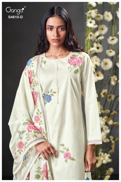 Ganga Florie 4610 catalog wholesale salwar kameez market in surat