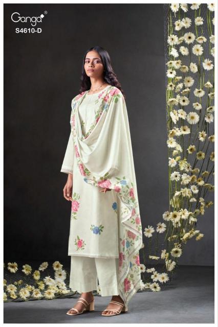 Ganga Florie 4610 catalog wholesale salwar kameez market in surat