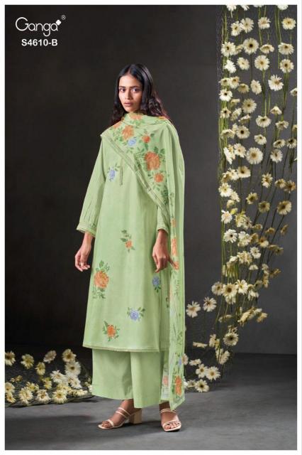Ganga Florie 4610 catalog wholesale salwar kameez market in surat