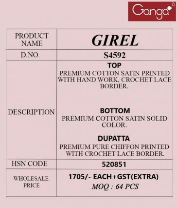 Ganga Girel 4592 catalog buy salwar kameez online wholesale
