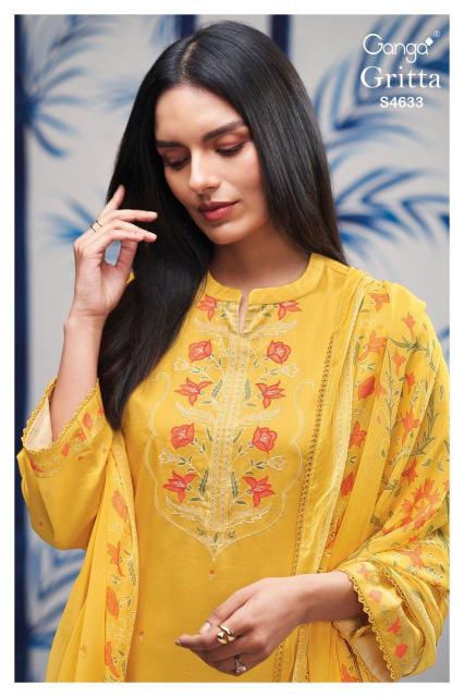 Ganga Gritta 4633 catalog indian salwar kameez wholesale online