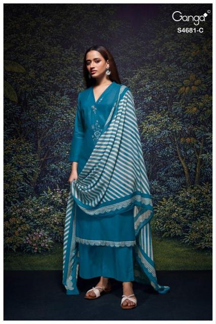 Ganga Hridika 4681 catalog wholesale salwar kameez online shopping