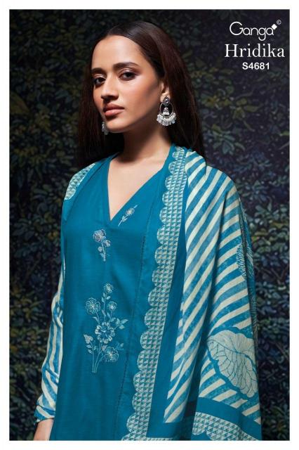 Ganga Hridika 4681 catalog wholesale salwar kameez online shopping