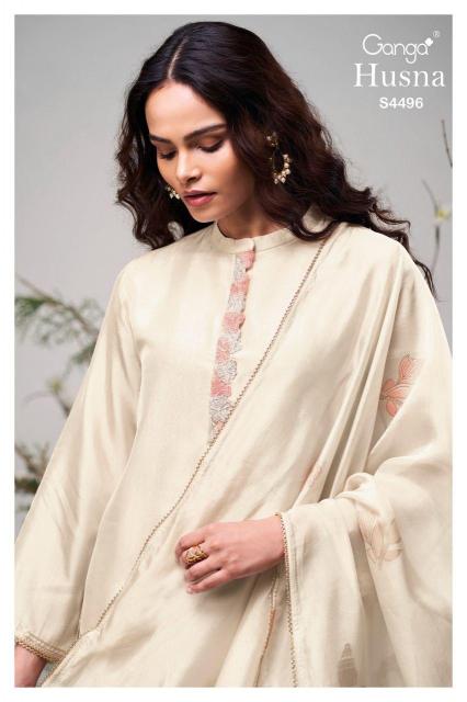 Ganga Husna 4496 catalog salwar kameez dress materials wholesale