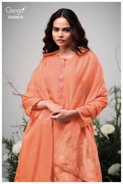 Ganga Husna 4496 catalog salwar kameez dress materials wholesale
