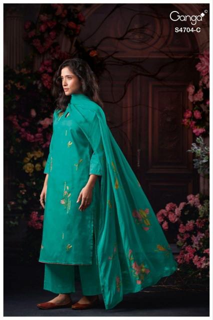 Ganga Ivenza 4704 catalog churidar salwar kameez wholesale market