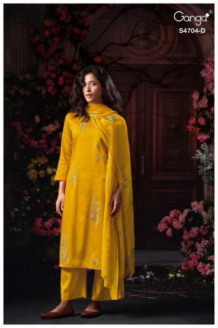 Ganga Ivenza 4704 catalog churidar salwar kameez wholesale market