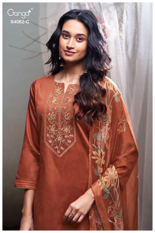 Ganga Izyra 4062 catalog online wholesale salwar kameez cod available 