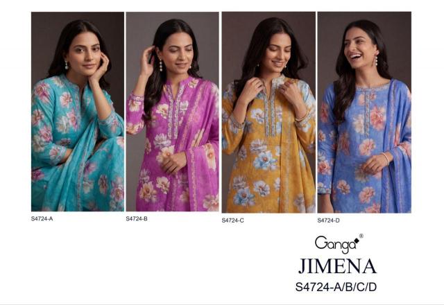 Ganga Jimena 4724 catalog wholesale salwar kameez in jaipur 