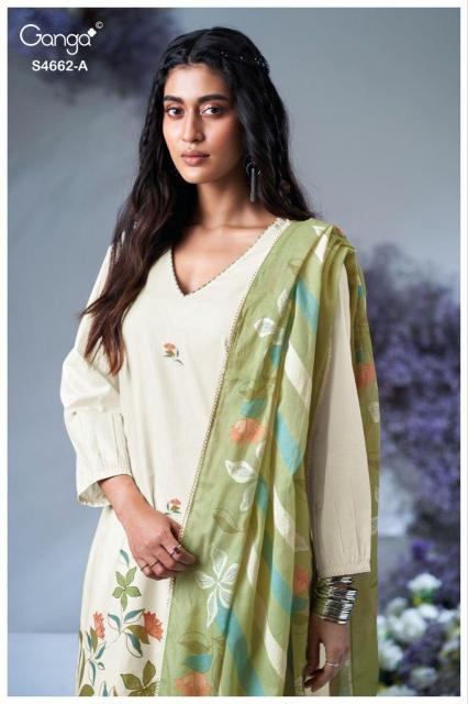 Ganga Jorin 4662 catalog ludhiana design salwar kameez wholesale exporter