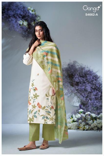 Ganga Jorin 4662 catalog ludhiana design salwar kameez wholesale exporter